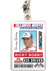 Talladega Nights Ricky Bobby Nascar Driver ID ID Badge