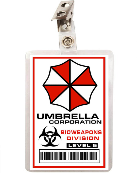 Resident Evil Umbrella Corporation ID Badges - Set Mit 2 Ausweisen Bioweapons Division
