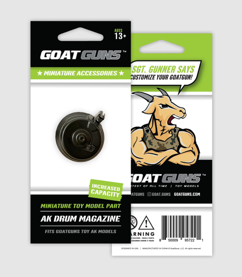 GoatGuns Die-Cast Metal Miniature - AK Drum Mag