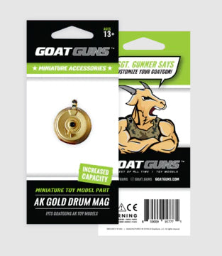 GoatGuns Die-Cast Metal Miniature - Gold AK Drum
