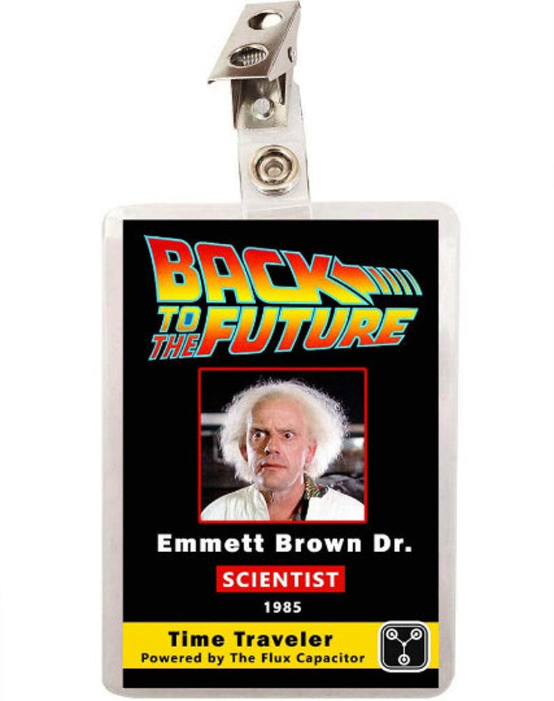 Back To The Future Doc Emmett Brown ID Badge