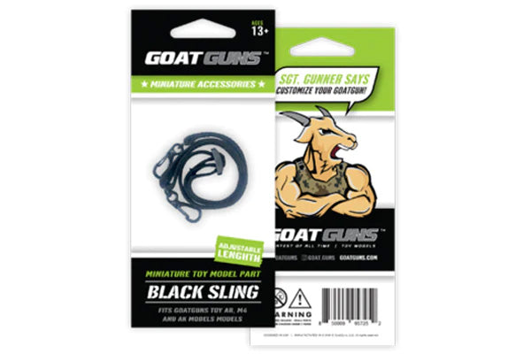 GoatGuns Die-Cast Metal Miniature - Black Sling