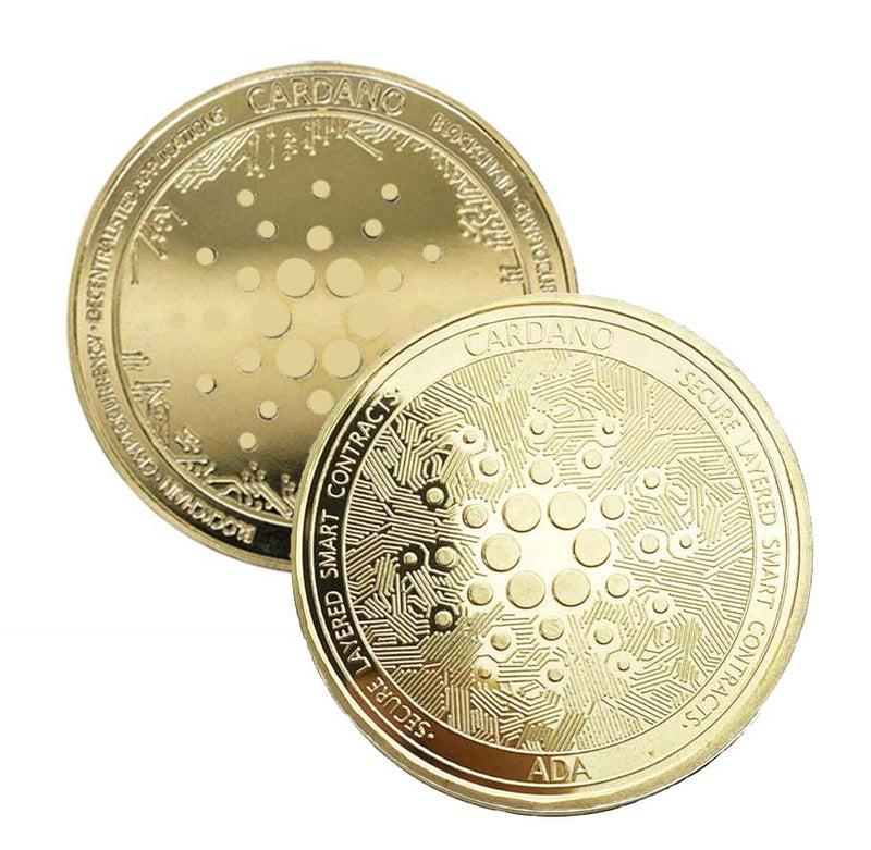 Cardano Coin - Gold Metal Physical Blockchain Cryptocurrency Collectible Coin - Funky Toys 