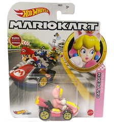 Hot Wheels Die-Cast 1/64 Mario Kart - Cat Peach Standard kart - Funky Toys 