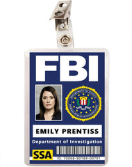 Criminal Minds Emily Prentiss FBI ID Badge