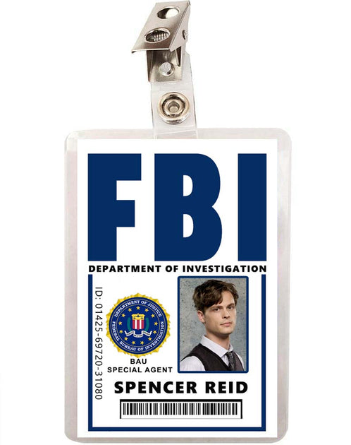 Spencer Reid Criminal Minds FBI ID Badge | Funky Toys