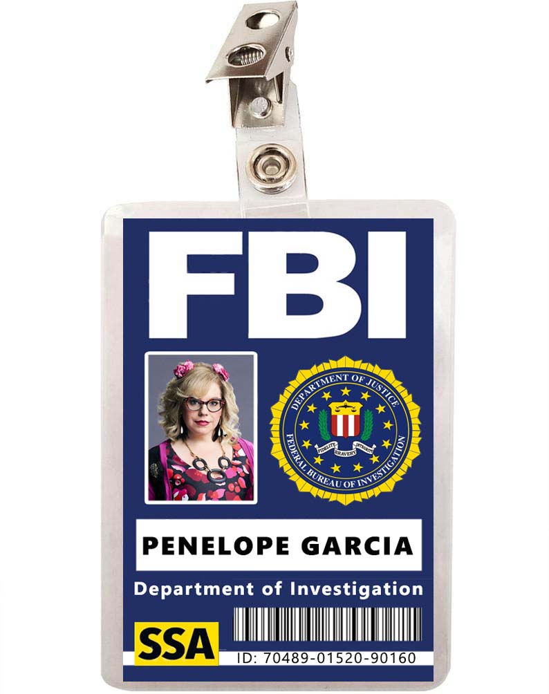 Criminal Minds Penelope Garcia FBI ID Badge