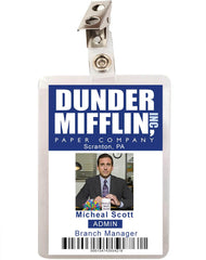 The Office Pam Michael Scott Mifflin ID Badge