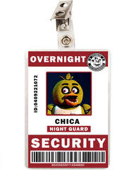 FNAF Five Nights at Freddy's Chica Security ID Badge