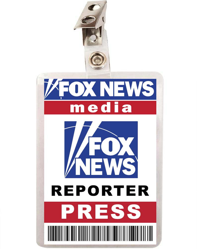 FOX News Press Reporter ID Badge