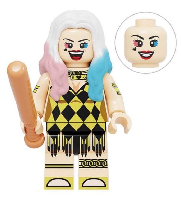 Minifigure - DC - Harley Quinn Hair Down - Funky Toys 