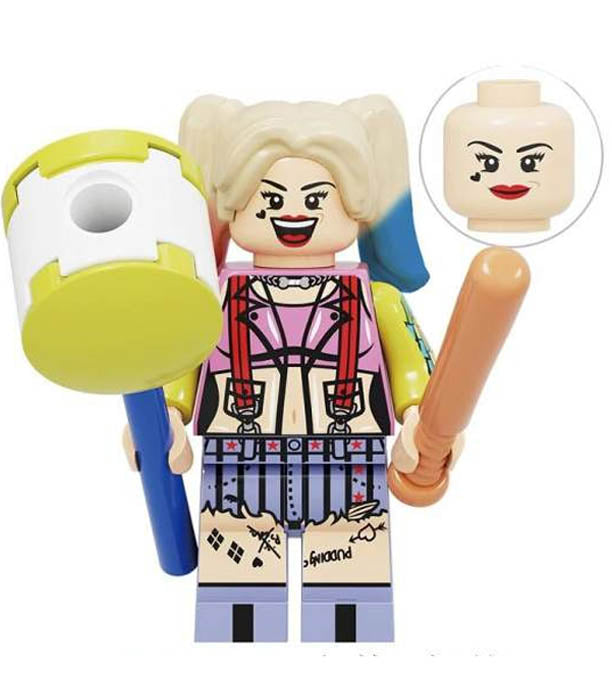 Minifigure - DC - Harley Quinn with Shorts - Funky Toys 