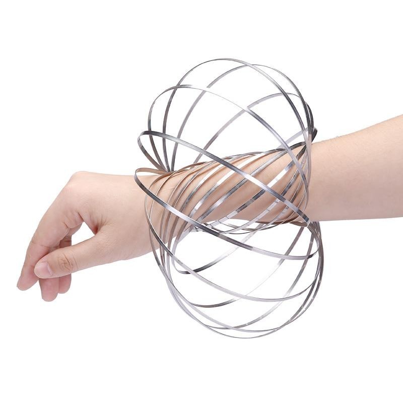 Flow Ring Kinetic Spring Toy 3D Sculpture Ring Magic Ring | Funky Toys