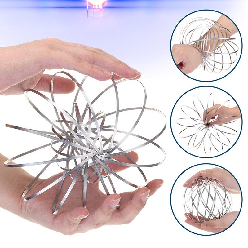 Flow Ring Kinetic Spring Toy 3D Sculpture Ring Magic Ring | Funky Toys