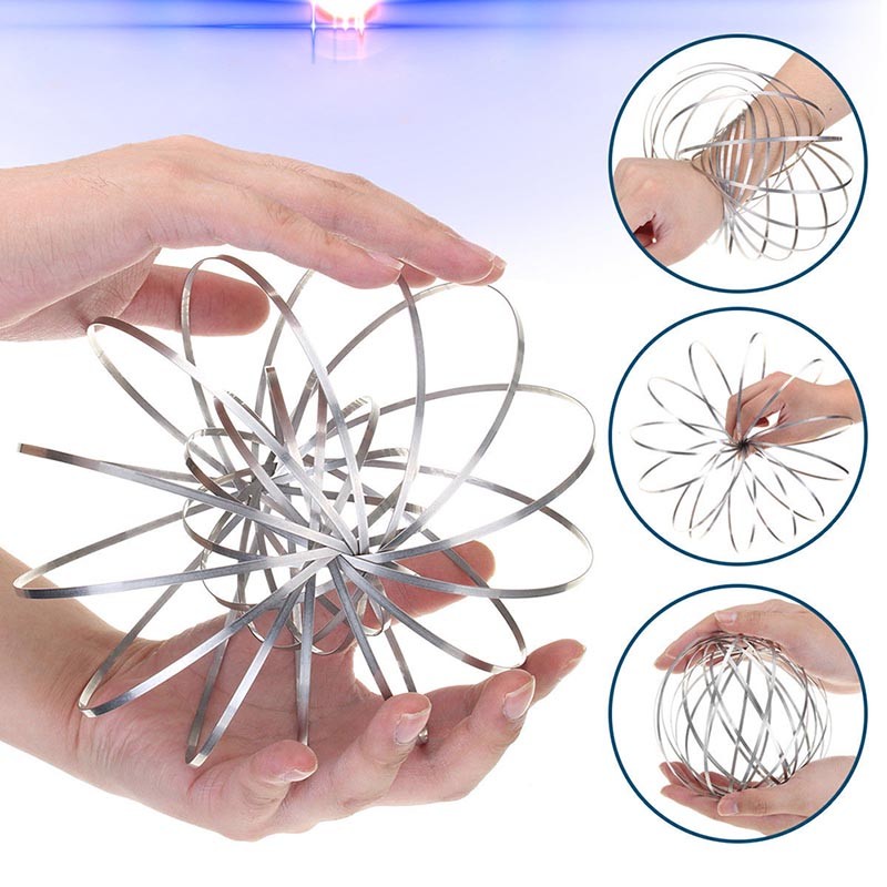 Flow Ring Kinetic Spring Toy 3D Sculpture Ring Magic Ring - Funky Toys 