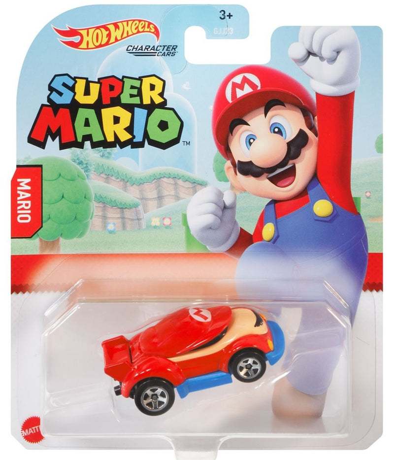 Hot Wheels Super Mario Character Cars - Mario - Funky Toys 
