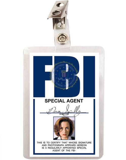 X FILES Dana Scully FBI Agent ID Badge | Funky Toys
