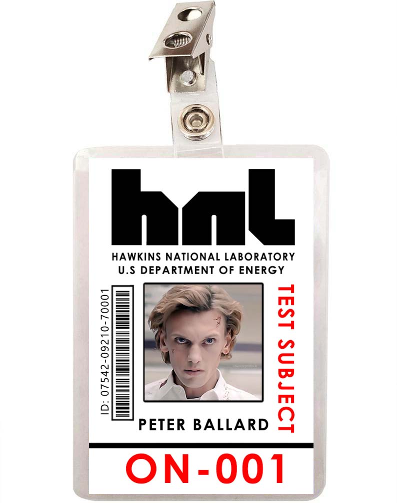 Stranger Things Peter Ballard ID Badge