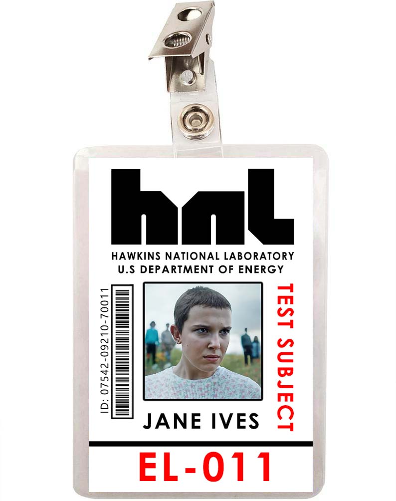 Stranger Things Jane Ives Eleven 11 ID Badge