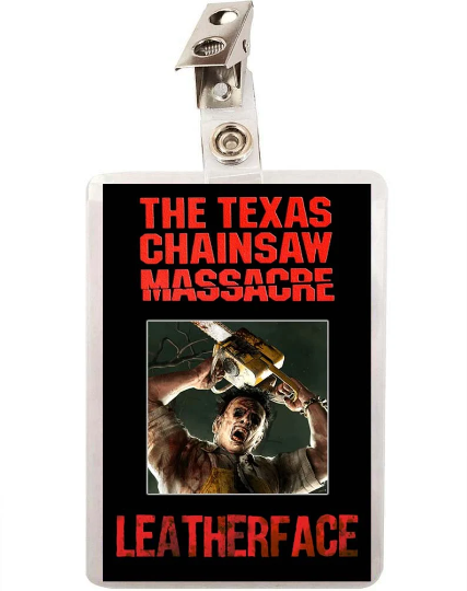 Texas Chainsaw Massacre Leatherface ID Badge