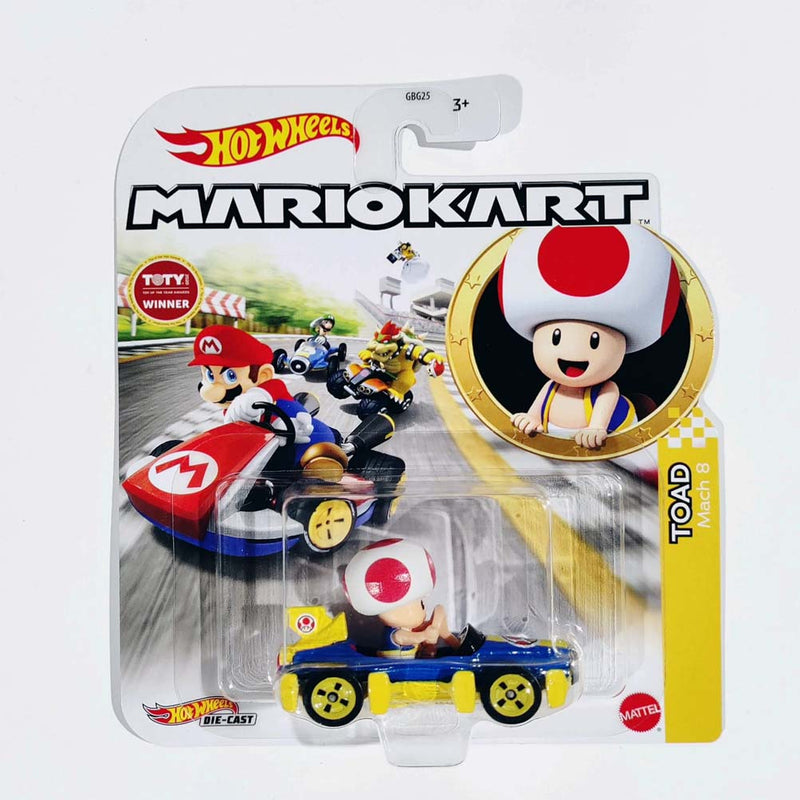 Hot Wheels Die-Cast 1/64 Mario Kart - Toad Mach 8
