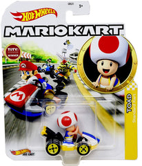 Hot Wheels Die-Cast 1/64 Mario Kart - Toad Standard Kart - Funky Toys 