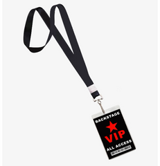 VIP Backstage All Access Pass Lanyard ID
