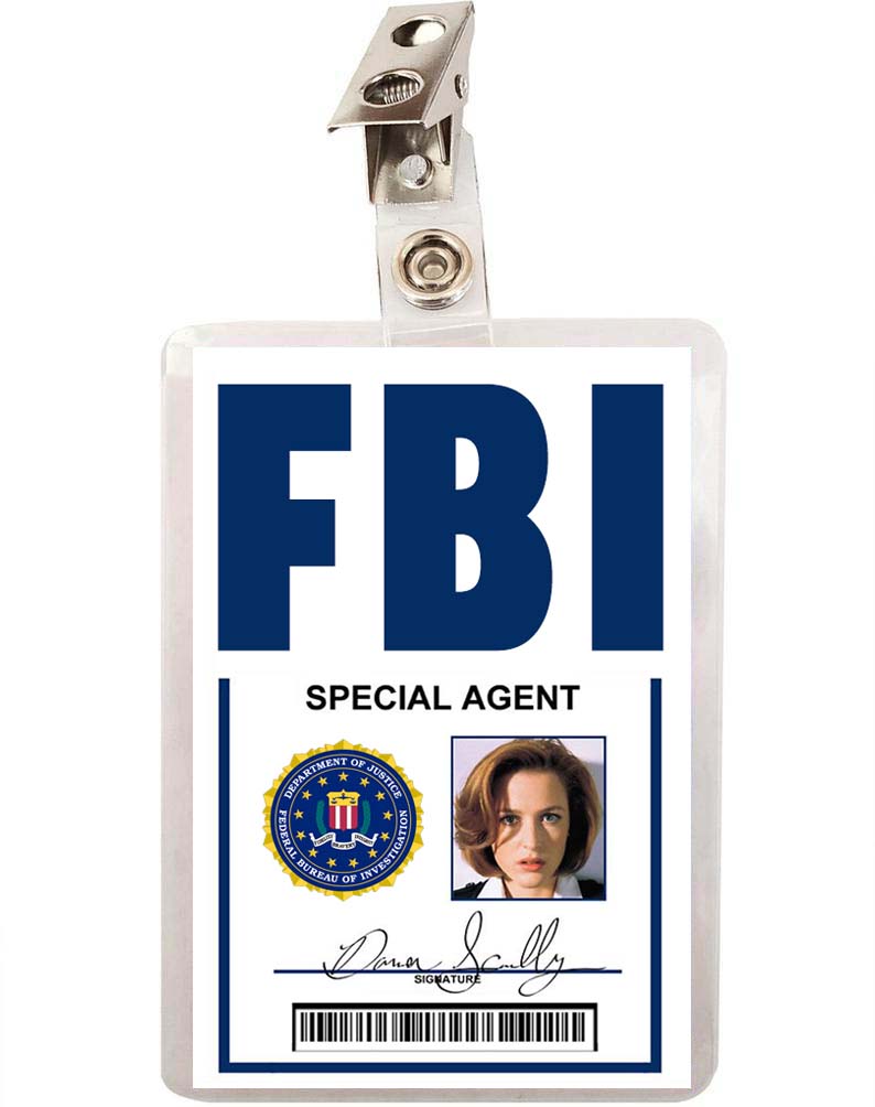 X FILES Dana Scully FBI ID Badge