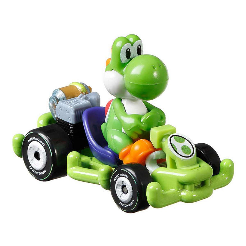 Hot Wheels Die-Cast 1/64 Mario Kart - Yoshi Pipe Frame - Funky Toys 